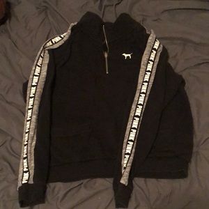 Pink quarter zip sweatshirt (Large)